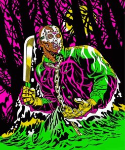 Trippy Jason Voorhees Paint By Numbers