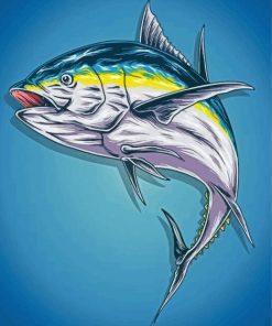 Tuna Fish Illustration Paint By Numbers