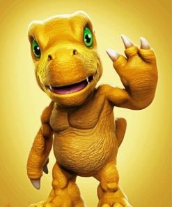 Dinasor Agumon Paint By Numbers