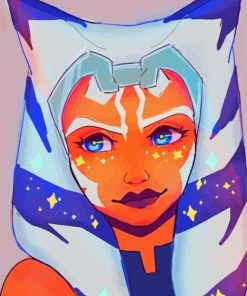 Ahsoka Tano Character Paint By Numbers