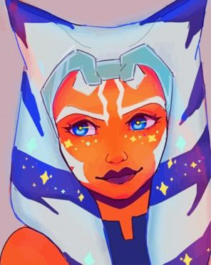 Ahsoka Tano Character Paint By Numbers