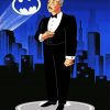 Alfred With Batman Sign Paint By Numbers