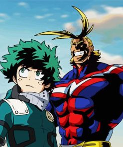 Toshinori And Deku Paint By Numbers