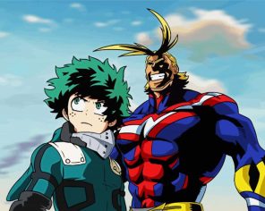 Toshinori And Deku Paint By Numbers