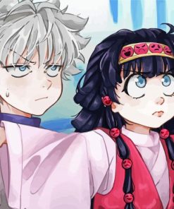 Artistic Alluka And Killua Paint By Numbers