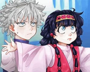 Artistic Alluka And Killua Paint By Numbers