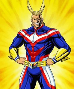 All Might Superhero Paint By Numbers