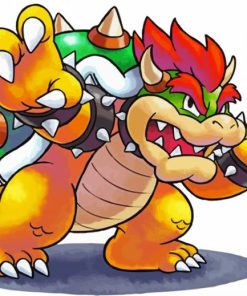 Bowser Character Paint By Numbers