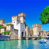 Castello Of Sirmione Lake Paint By Numbers