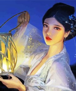 Lantern Girl Paint By Numbers