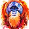 Colorful Orangutan Paint By Numbers