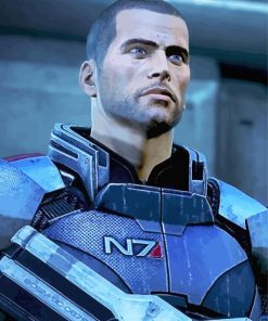 Commander Shepard Paint By Numbers