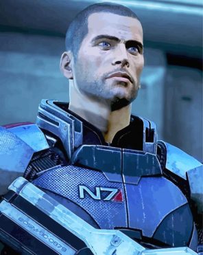 Commander Shepard Paint By Numbers