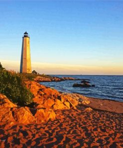 Aeshtetic Lighthouse Paint By Numbers