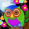 Artistic Cute Owl Paint By Numbers