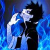 Dabi With Blue Flames Paint By Numbers