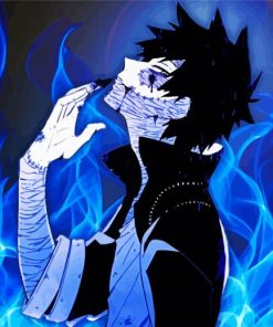 Dabi With Blue Flames Paint By Numbers