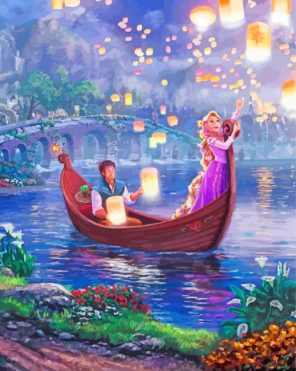 Tangled Cartoon Paint By Numbers