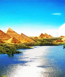 Egypte Pyramids Paint By Numbers