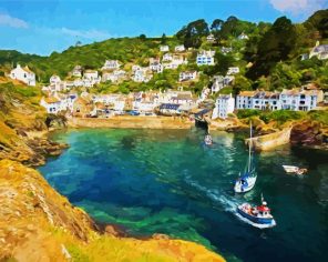 Polperro Port Paint By Numbers