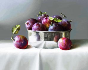 Plums Fruits Paint By Numbers