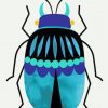 Blue Insect Paint By Numbers