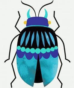 Blue Insect Paint By Numbers