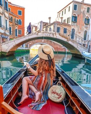 Girl On Gondolas Paint By Numbers