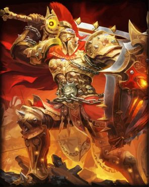 Golden Ares Paint By Numbers