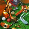 Golf Equipments Paint By Numbers