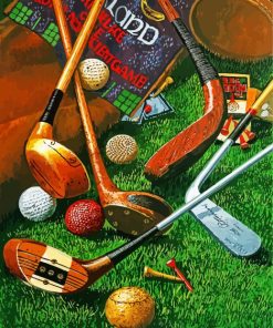 Golf Equipments Paint By Numbers