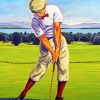 Vintage Golf Player Paint By Numbers