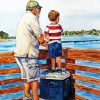 Grandpa And Little Son Paint By Numbers