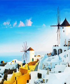 Mykonos Island Paint By Numbers