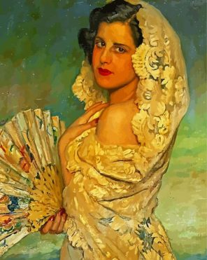 Stylish Hispanic Bride Paint By Numbers