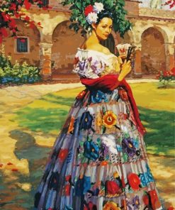 Stylish Hispanic Lady Paint By Numbers