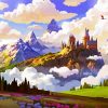 Artistic Hogwarts Castle Paint By Numbers