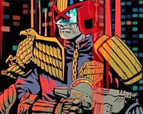 Judge Dredd Hero Paint By Numbers