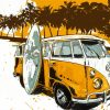 Kombi Van Art Paint By Numbers