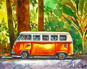 Van In Jungle Paint By Numbers