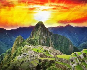 Artistic Machu Picchu Paint By Numbers