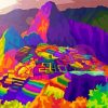 Colorful Machu Picchu Paint By Numbers