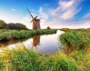 Norfolk Windmil Paint By Numbers