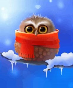 Frozen Owl Paint By Numbers