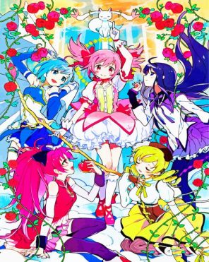 Madoka Characters Paint By Numbers