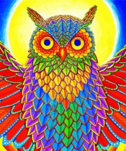 Artistic Owl Paint By Numbers