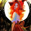 Red Hair Witch Paint By Numbers