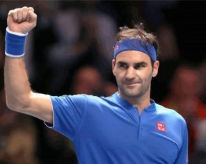 Federer Tennis Player Paint By Numbers