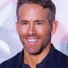 Smiling Ryan Reynolds Paint By Numbers