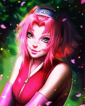 Sakura Character Paint By Numbers